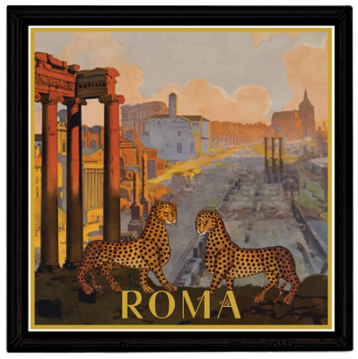 Plateau ROMA (16x16 cm) /  ORTIGIA Sicilia