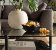 Coupe Fleur Dorée et Noire 20 cm / KARE DESIGN