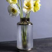  Vase Verre et Doré 30 cm / Kare Design
