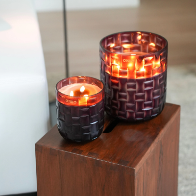  CHESS BURGUNDY Bougie  300H - Bois de Cashemere / ONNO Collection