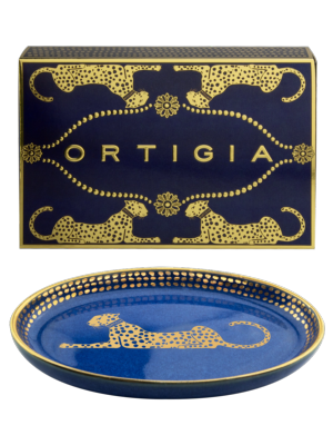  Plat Oval Bleu (13x8 cm) /  ORTIGIA Sicilia