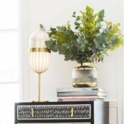  Vase Verre et Doré 19 cm / Kare Design