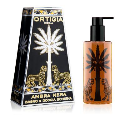AMBRA NERA (ambre musc) - Gel Douche 250 ml  /  ORTIGIA Sicilia
