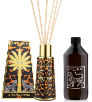 AMBRA NERA (ambré) - Pack Diffuseur 200 ml + Recharge /  ORTIGIA Sicilia
