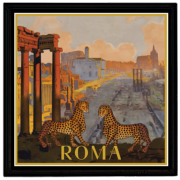 Plateau ROMA (16x16 cm) /  ORTIGIA Sicilia