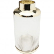  Vase Verre et Doré 30 cm / Kare Design