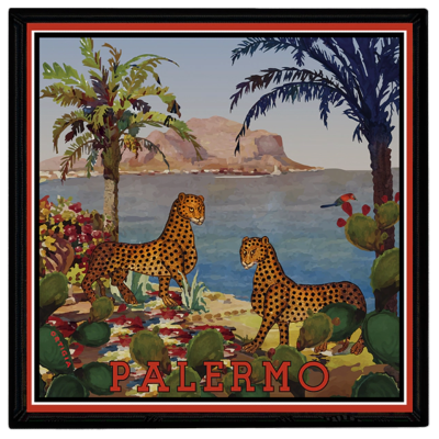 Plateau PALERMO (16x16 cm) /  ORTIGIA Sicilia