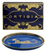  Plat Oval Bleu (13x8 cm) /  ORTIGIA Sicilia