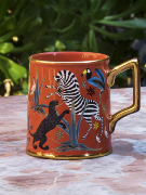  Tasse Mug Céramique Rouge /  ORTIGIA Sicilia