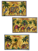  Boîte Métal Flying Tiger + 3 plats dorées /  ORTIGIA Sicilia