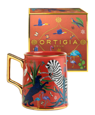  Tasse Mug Céramique Rouge /  ORTIGIA Sicilia